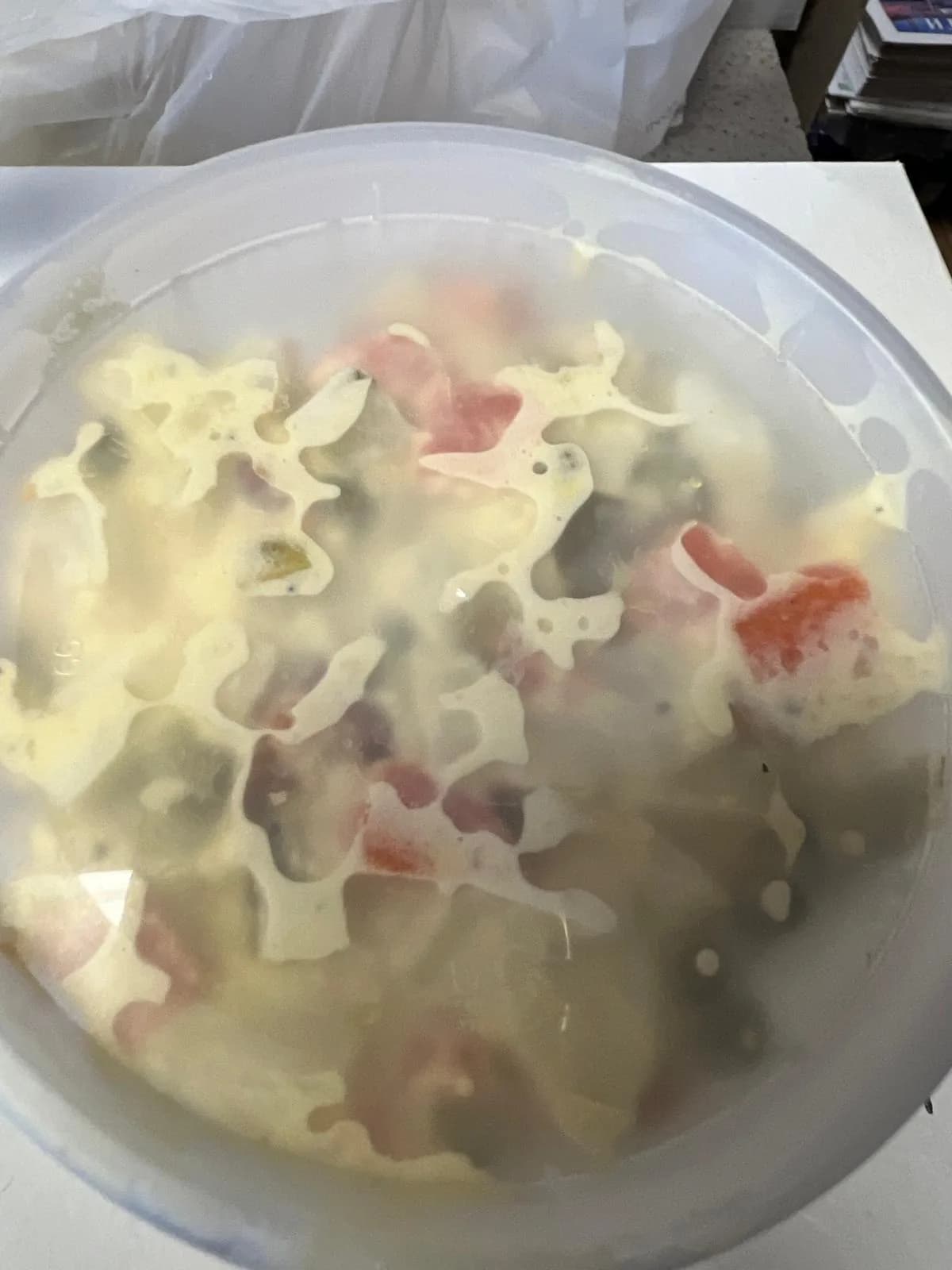 A house-prepared salad from the deli case